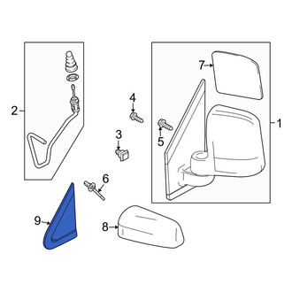 Ford OE - Front Left Door Mirror Trim Ring