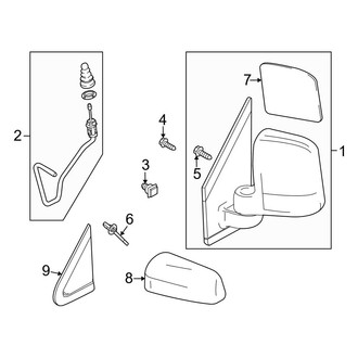 Ford OE - Front Door - Outside Mirrors