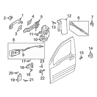Ford OE - Front Door - Lock & Hardware (Gas)