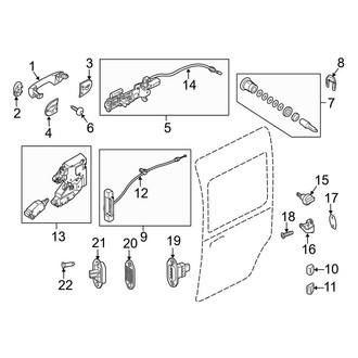 Ford OE - Side Loading Door - Lock & Hardware (Gas)