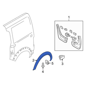 Ford OE - Rear Left Wheel Arch Molding