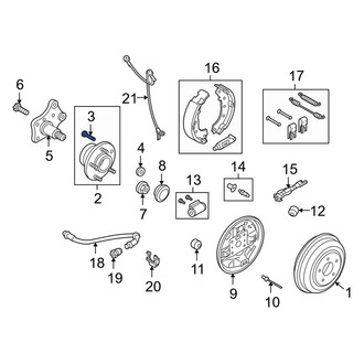Ford OE - Front Wheel Lug Stud