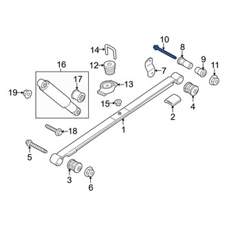 Ford OE - Rear Upper Suspension Shock Absorber Bolt