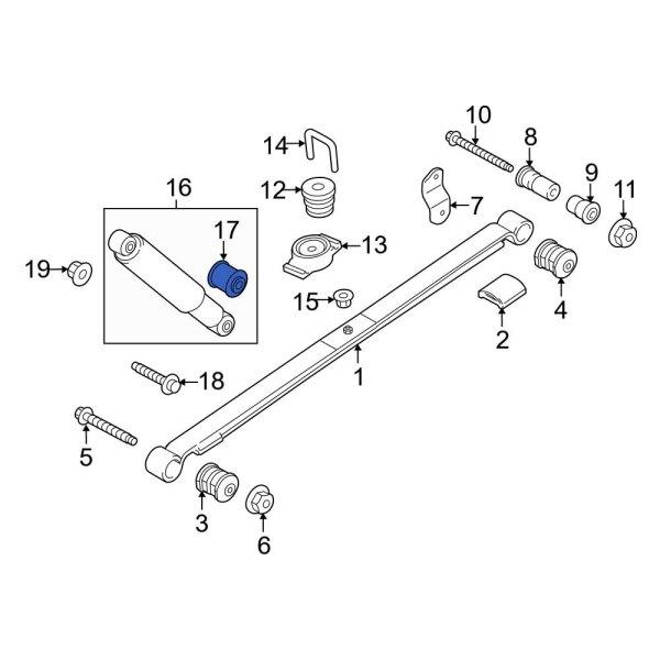 Suspension Shock Absorber Mount Insulator