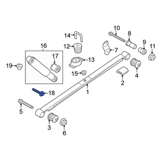 Ford OE - Suspension Stabilizer Bar Link Bolt