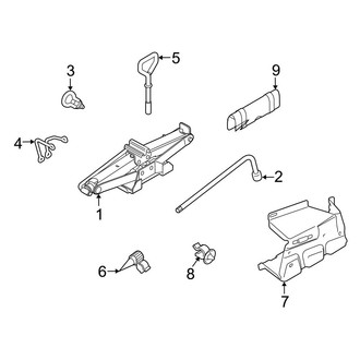 Ford OE - Rear Body & Floor - Jack & Components (Gas)