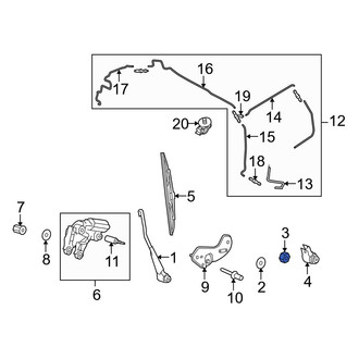 Ford OE - Wiper Arm Nut