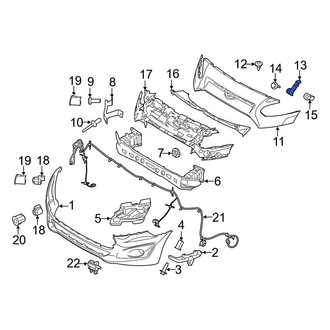 Ford OE - Front Left Upper Bumper Cover Bracket