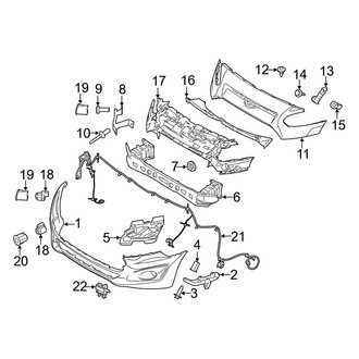 Ford OE - Front Bumper & Grille - Bumper & Components