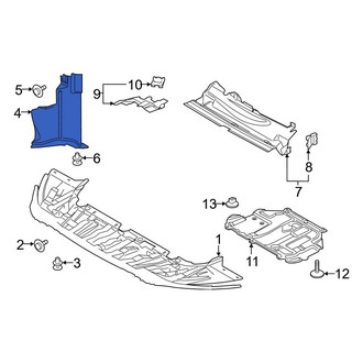 Ford OE - Front Left Upper Radiator Support Air Deflector