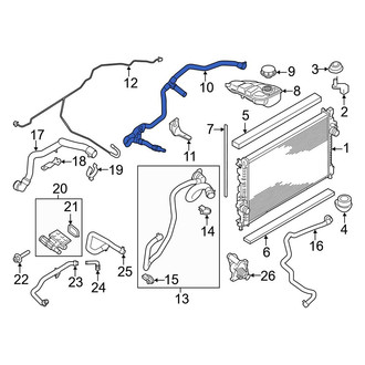 Ford OE - Engine Coolant Reservoir Hose