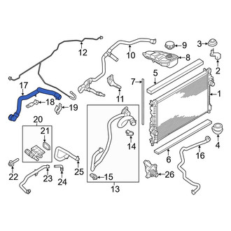 Ford OE - Lower Radiator Coolant Hose