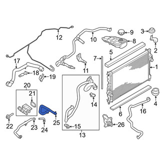 Ford OE - Lower Radiator Coolant Hose