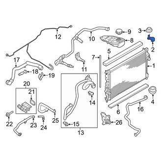Ford OE - Radiator Mount Bracket