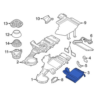 Ford OE - Rear A/C Evaporator Core