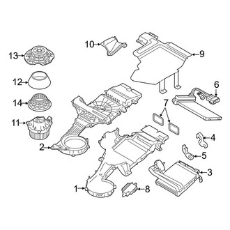 Ford OE - Air Conditioner & Heater - Rear Evaporator