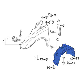 Ford OE - Front Left Fender Splash Shield