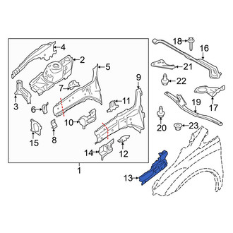 Ford OE - Front Left Outer Frame Side Member Reinforcement