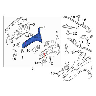 Ford OE - Front Left Outer Frame Side Member
