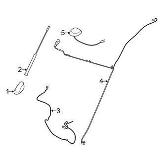 Ford OE - Electrical - Antenna (W/O Fixed Roof Glass)