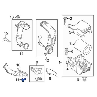 Ford OE - Quarter Panel Splash Shield Rivet