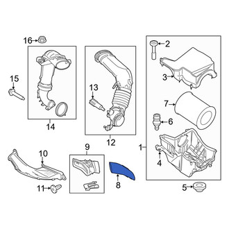 Ford OE - Front Engine Air Intake Hose