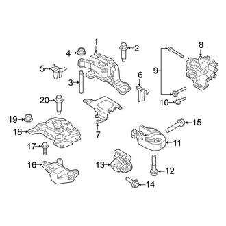 Ford OE - Engine / Transaxle - Engine & Transmission Mounting (1.6L)