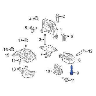 Ford OE - Lower Manual Transmission Mount Bolt