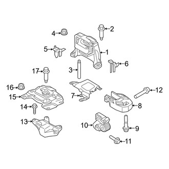 Ford OE - Engine / Transaxle - Engine & Transmission Mounting (2.5L)