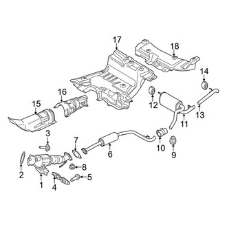Ford OE - Exhaust System - Exhaust Components (1.6L)