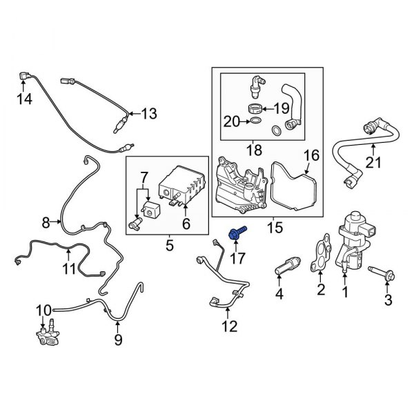 Vapor Canister Purge Valve Assembly Screw