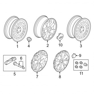 2016 Ford Transit Connect OEM Wheels | Original Steel & Alloy Wheels ...