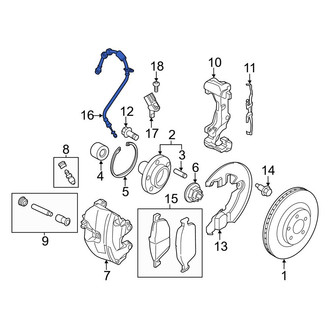 Ford OE - Front Brake Hydraulic Hose