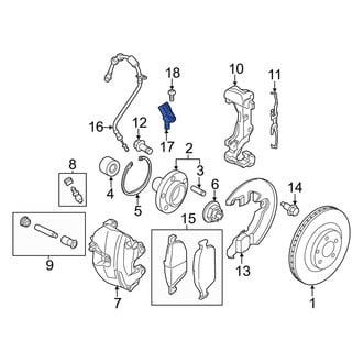 Ford OE - Front ABS Wheel Speed Sensor