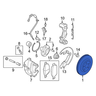 Ford OE - Front Disc Brake Rotor