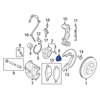 Ford OE - Front CV Joint Nut