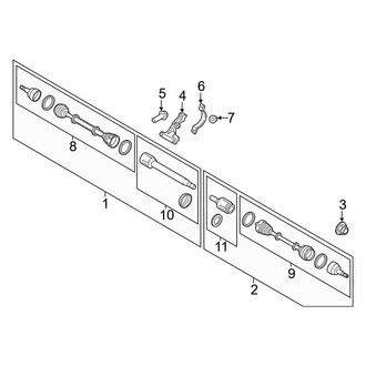 Ford OE - Front Suspension - Drive Axles