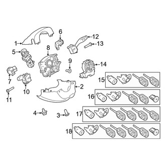 Ford OE - Steering Column - Shroud, Switches & Levers