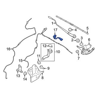 Ford OE - Front Windshield Washer Nozzle