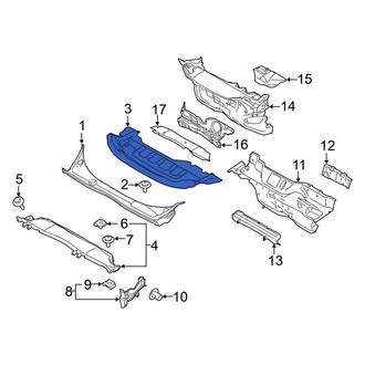 Ford OE - Front Upper Cowl Panel