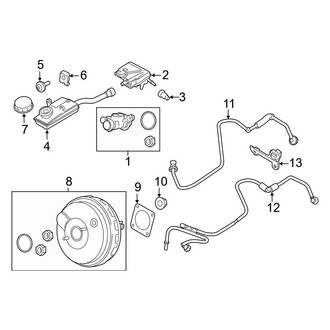 Ford OE - Cowl - Components on Dash Panel