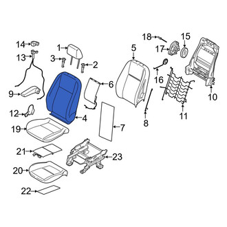 Ford OE - Front Left Seat Back Cushion Cover