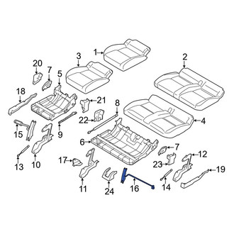 Ford OE - Rear Upper Folding Seat Latch Release Handle