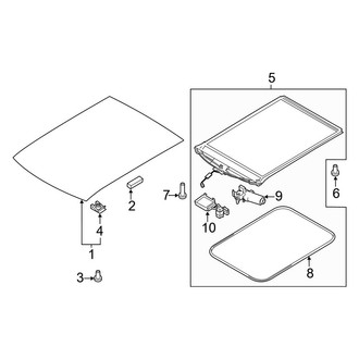 Ford OE - Roof - Sunroof (Long Wheelbase), (XL Mini Passenger Van)