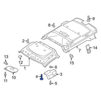 Ford OE - Rear Headliner Clip