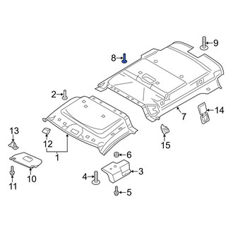 Ford OE - Rear Headliner Clip