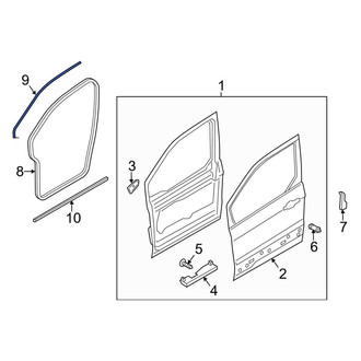 Ford OE - Rear Inner Door Seal