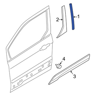 Ford OE - Front Left Door Reveal Molding