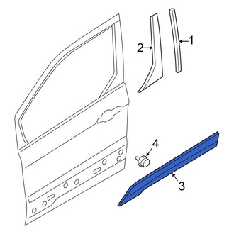 Ford OE - Front Left Door Molding