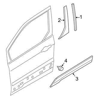 Ford OE - Front Door - Exterior Trim